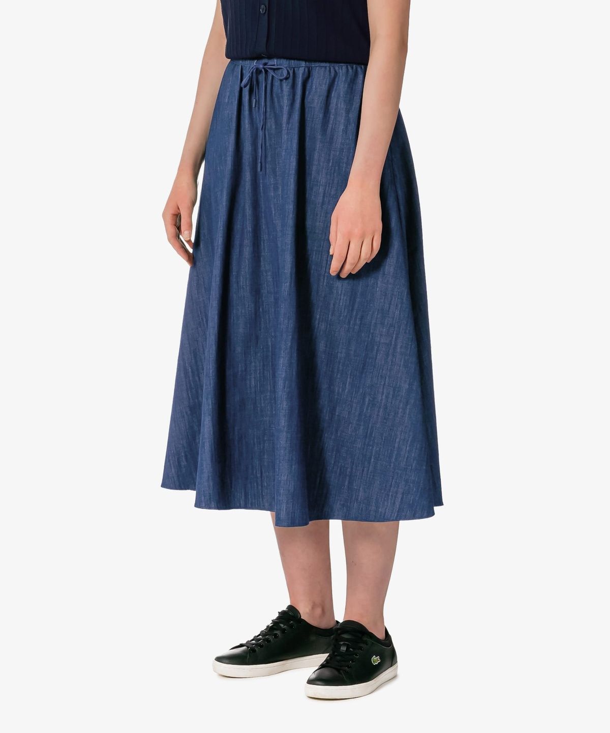 라코스테(LACOSTE) 여성 A 라인 밴딩 스커트 JF906E-56G 36L