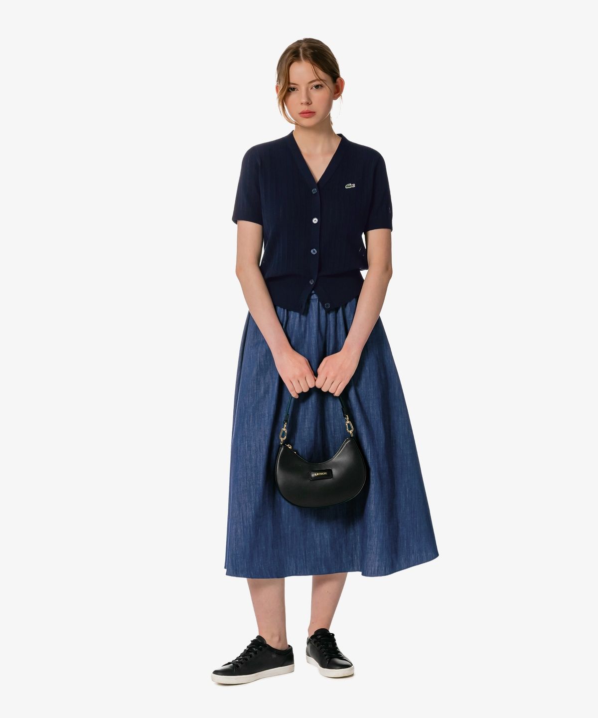 라코스테(LACOSTE) 여성 A 라인 밴딩 스커트 JF906E-56G 36L