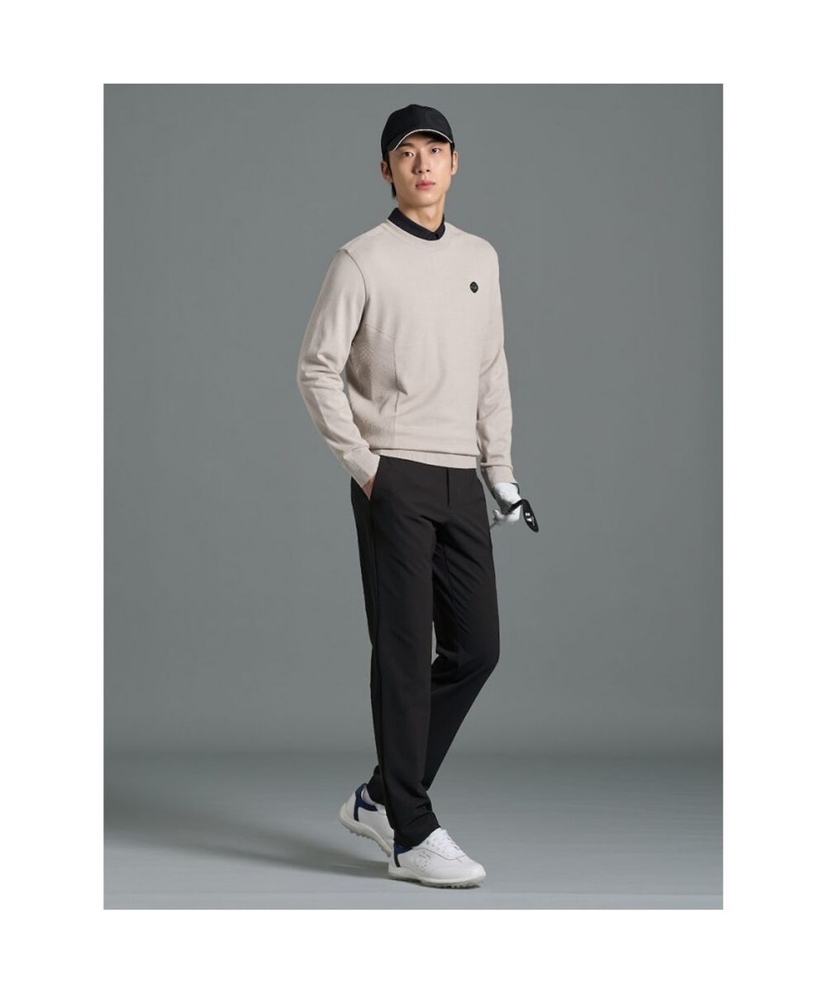 빈폴골프(BEANPOLE GOLF) [B_under] 남성 두잉 라운드 풀오버 - 베이지
