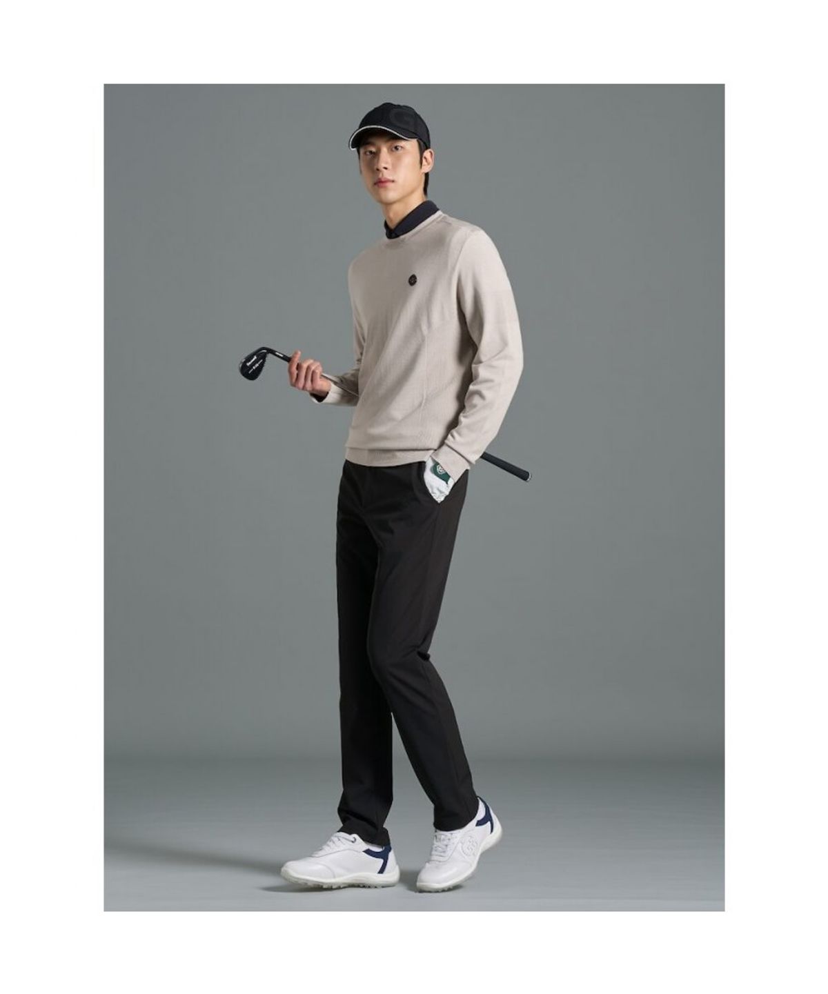 빈폴골프(BEANPOLE GOLF) [B_under] 남성 두잉 라운드 풀오버 - 베이지