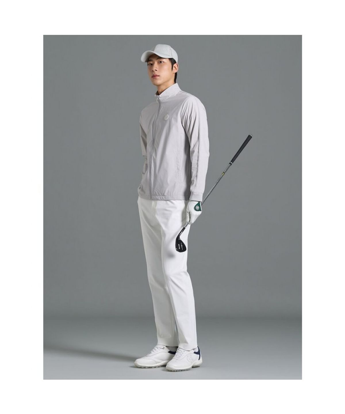 빈폴골프(BEANPOLE GOLF) [B_under] 남성 니트 믹스 하이브리드 점퍼 - 라이트 그레이