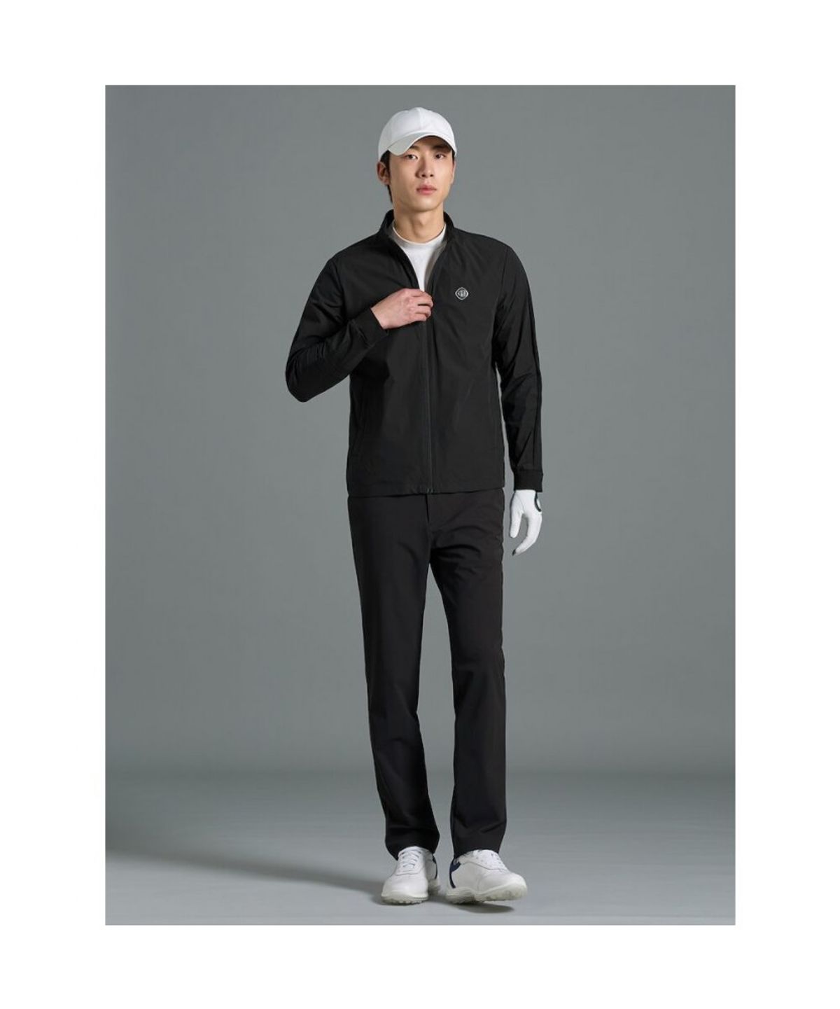 빈폴골프(BEANPOLE GOLF) [B_under] 남성 니트 믹스 하이브리드 점퍼 - 블랙