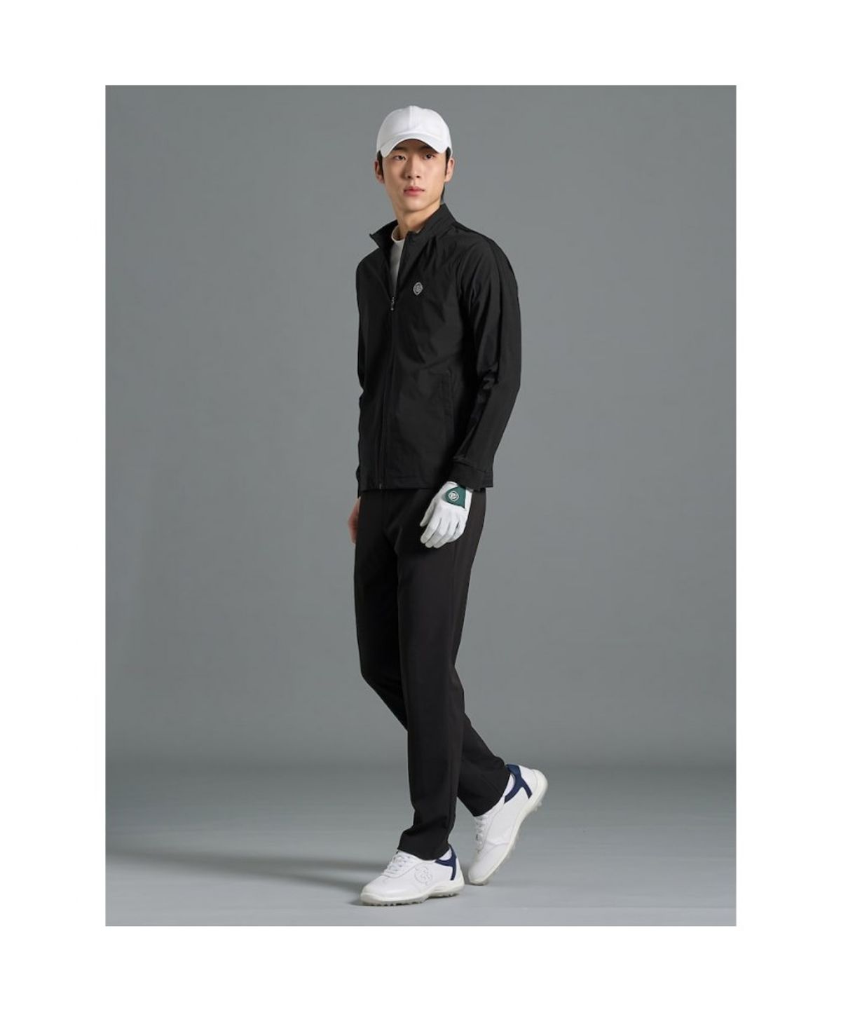빈폴골프(BEANPOLE GOLF) [B_under] 남성 니트 믹스 하이브리드 점퍼 - 블랙