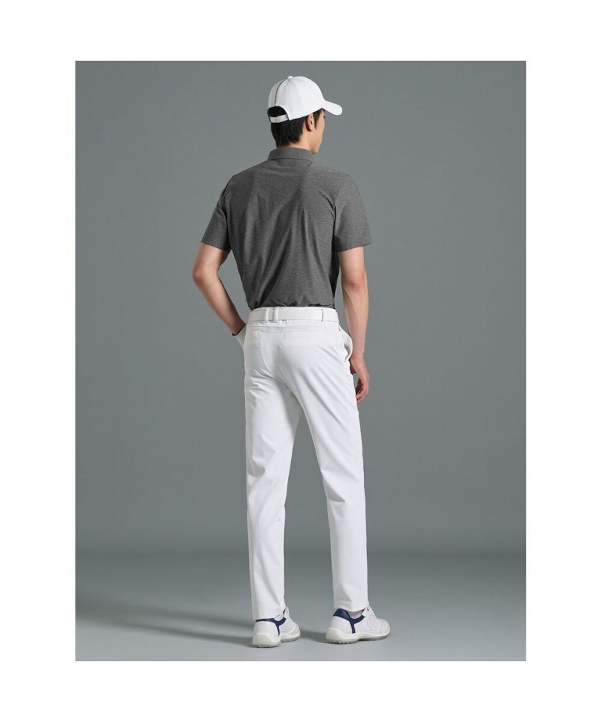 빈폴골프(BEANPOLE GOLF) [B_under] 남성 카르비코 반소매 칼라 티셔츠 - 그레이