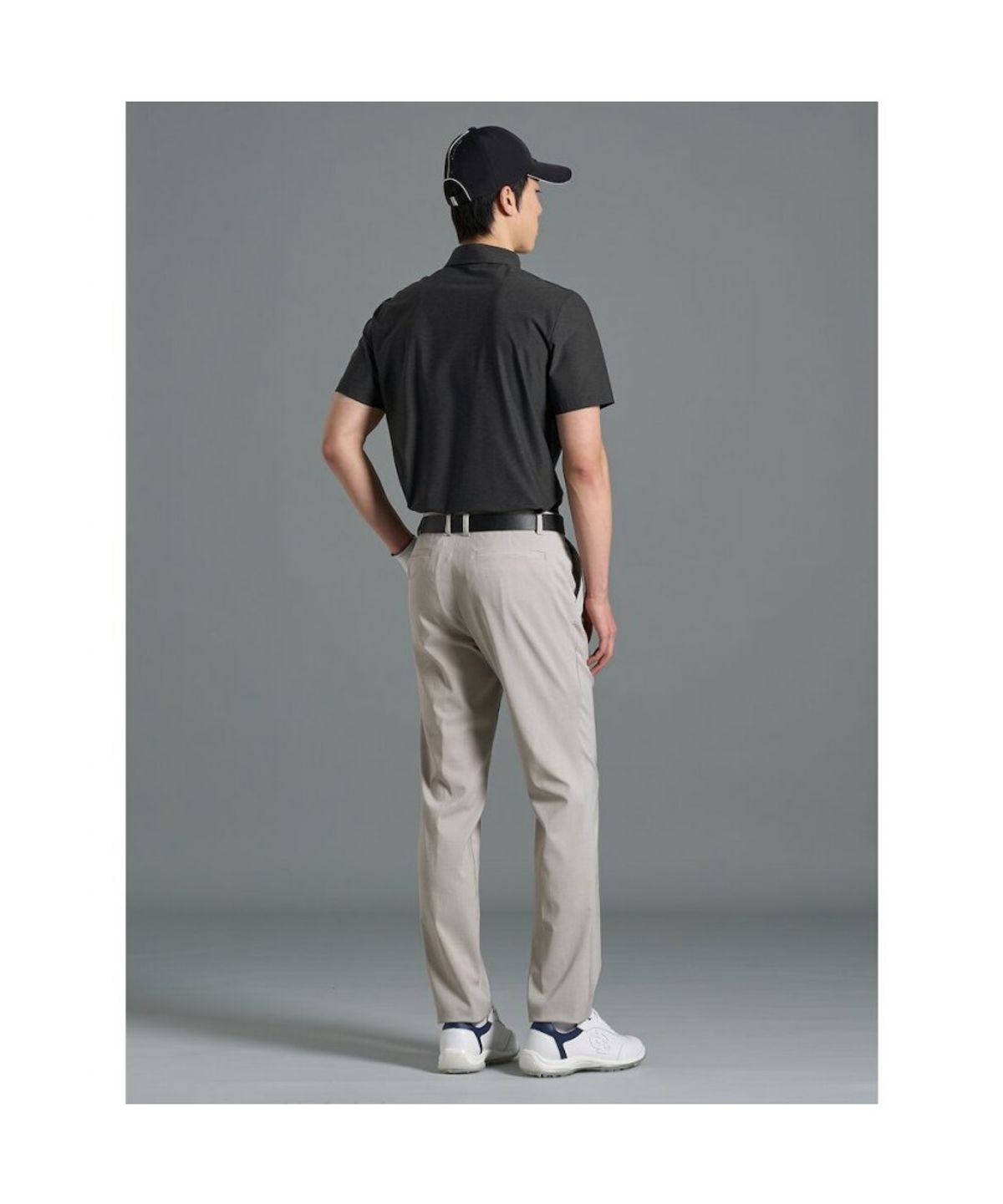 빈폴골프(BEANPOLE GOLF) [B_under] 남성 카르비코 반소매 칼라 티셔츠 - 블랙