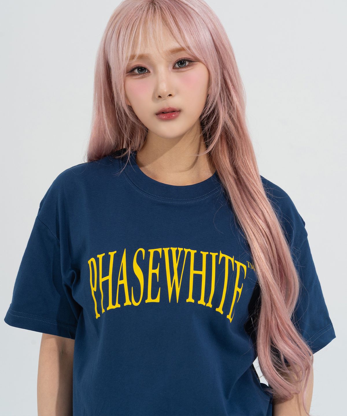 페이즈화이트(PHASEWHITE) [PHASE_1] DIVE LOGO TEE_DARK BLUE / 8802026-ST01