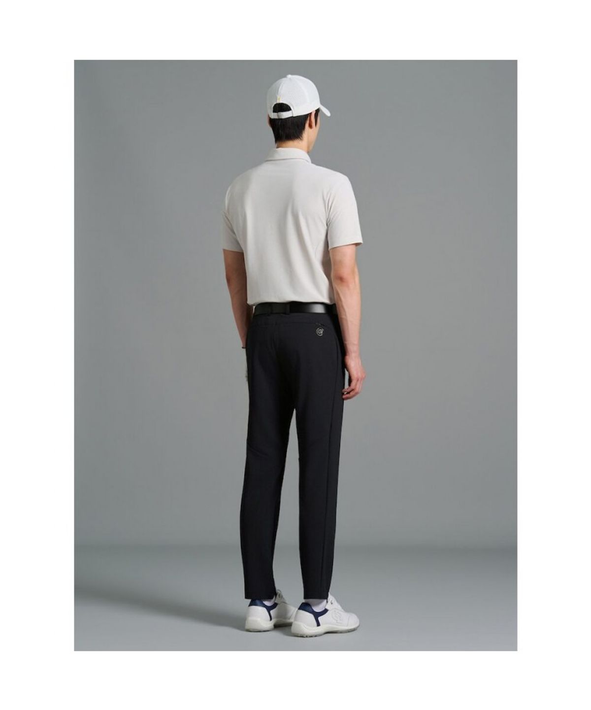 빈폴골프(BEANPOLE GOLF) [B_under] 남성 입체 패턴 반소매 칼라티 - 라이트 그레이