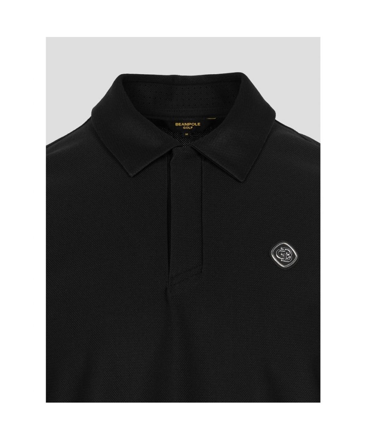 빈폴골프(BEANPOLE GOLF) [B_under] 남성 입체 패턴 반소매 칼라티 - 블랙
