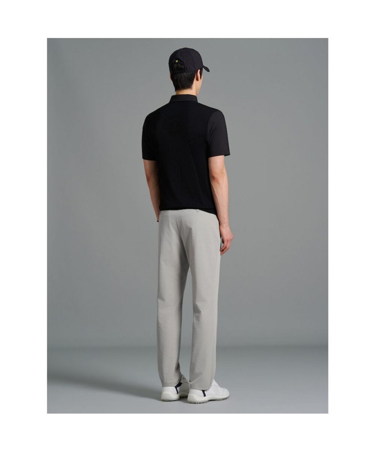 빈폴골프(BEANPOLE GOLF) [B_under] 남성 하이브리드 니트 칼라티 - 블랙