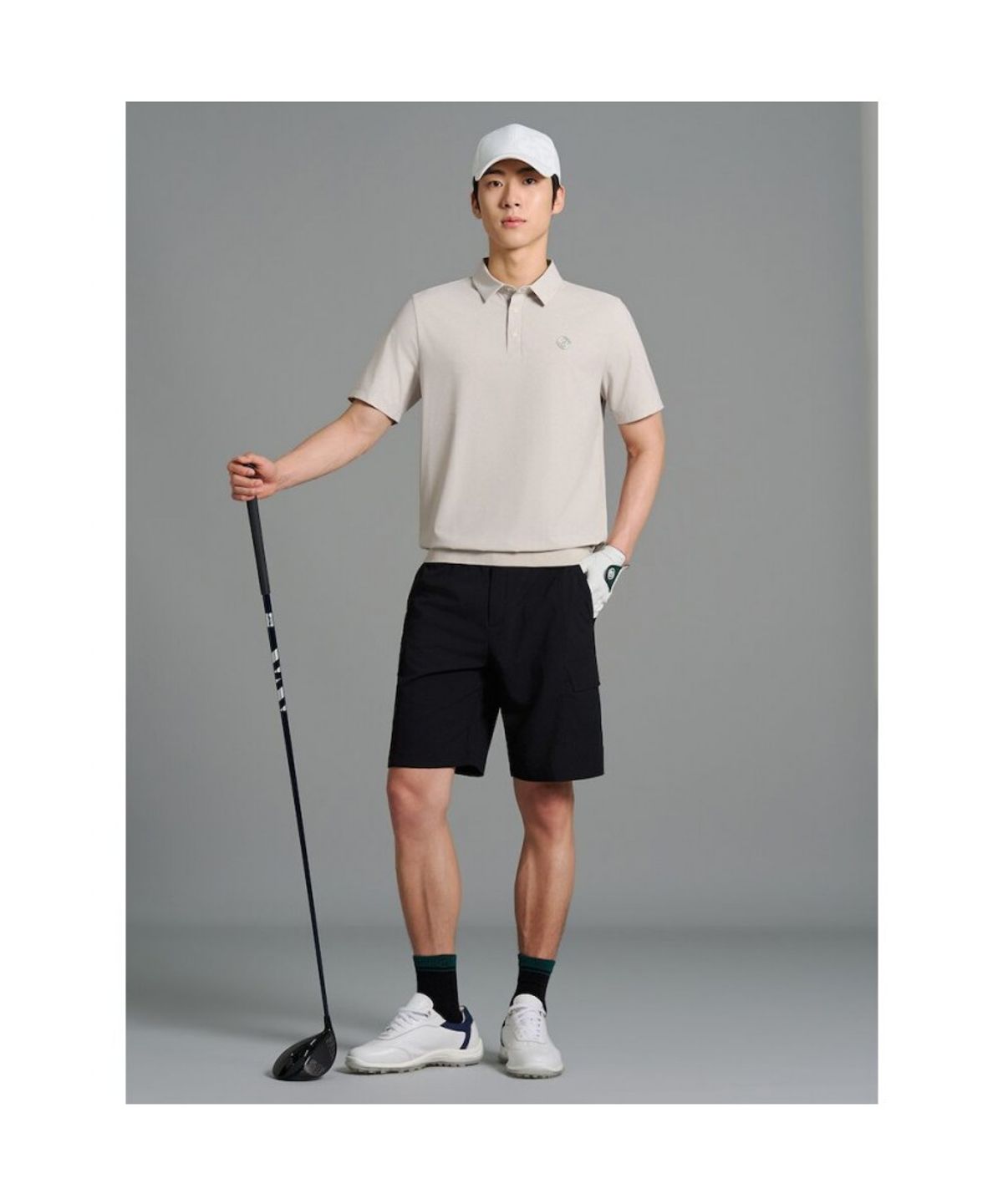 빈폴골프(BEANPOLE GOLF) [B_under] 남성 하이브리드 니트 칼라티 - 베이지