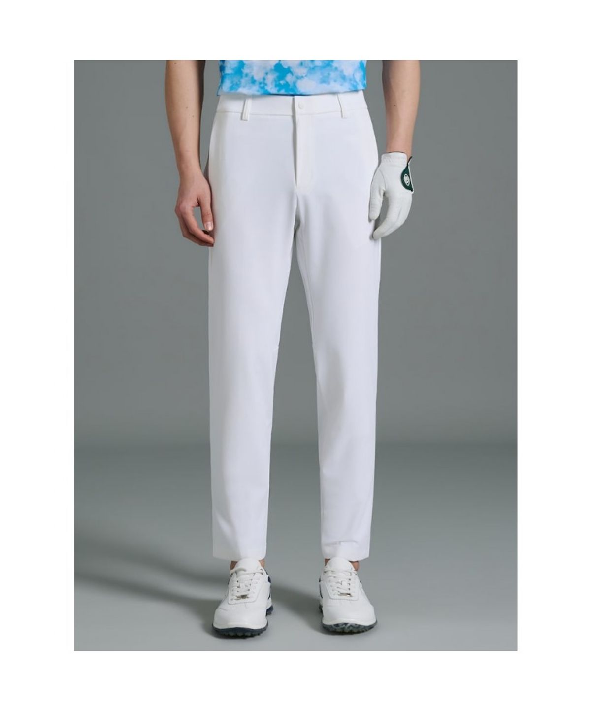 빈폴골프(BEANPOLE GOLF) [B_under] 남성 입체 패턴 슬림 팬츠 - 화이트