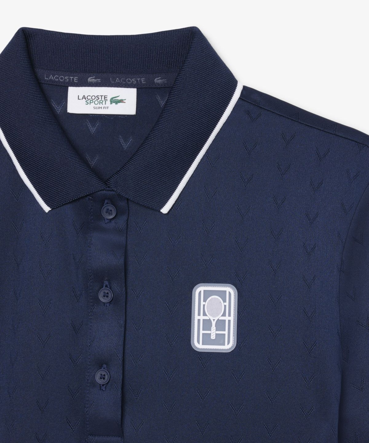 라코스테(LACOSTE) 여성 테니스 헤리티지 V컷 폴로 셔츠 PF0232-56G 166