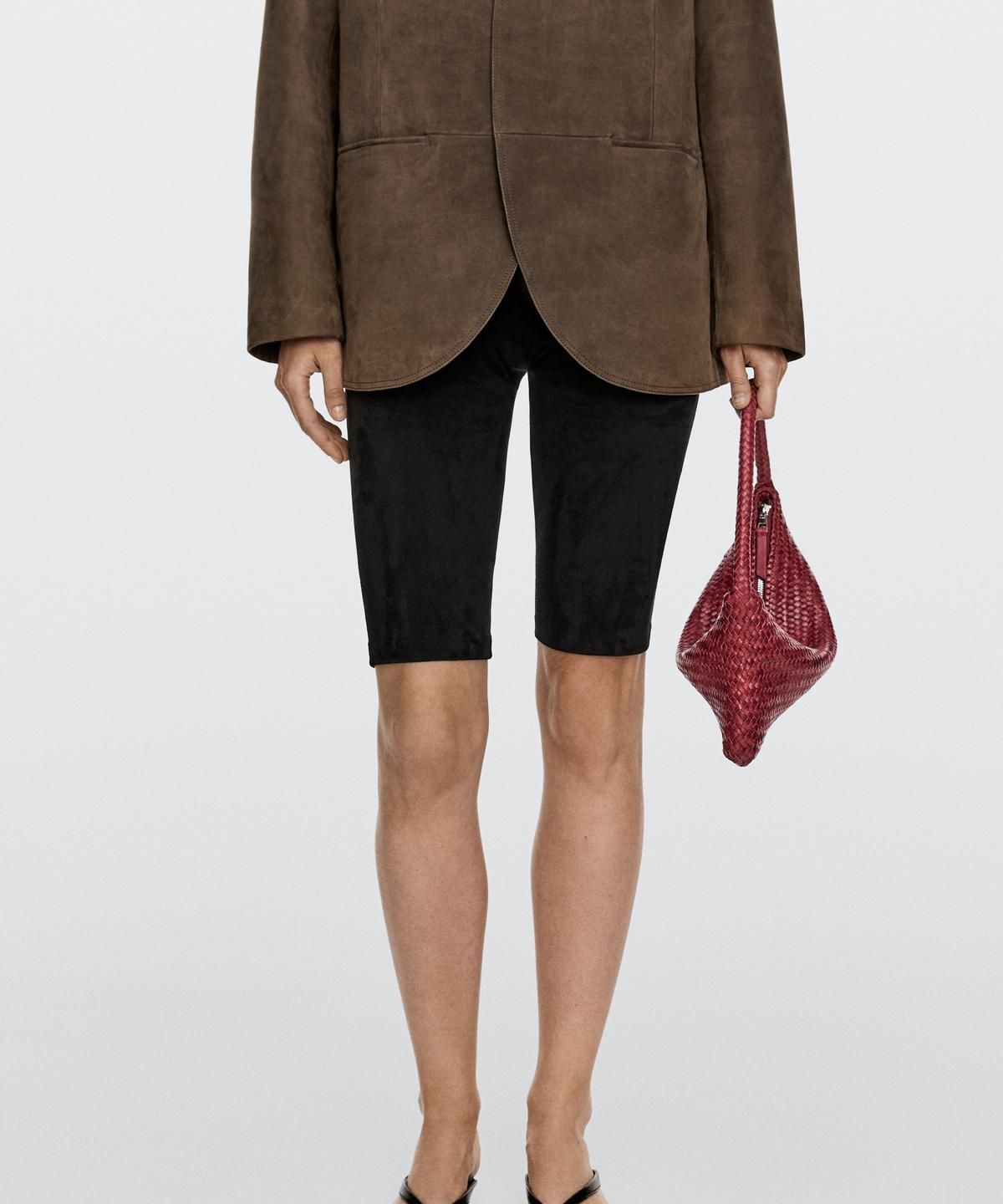 마시모두띠(MASSIMO DUTTI) 나파 가죽 위빙 백