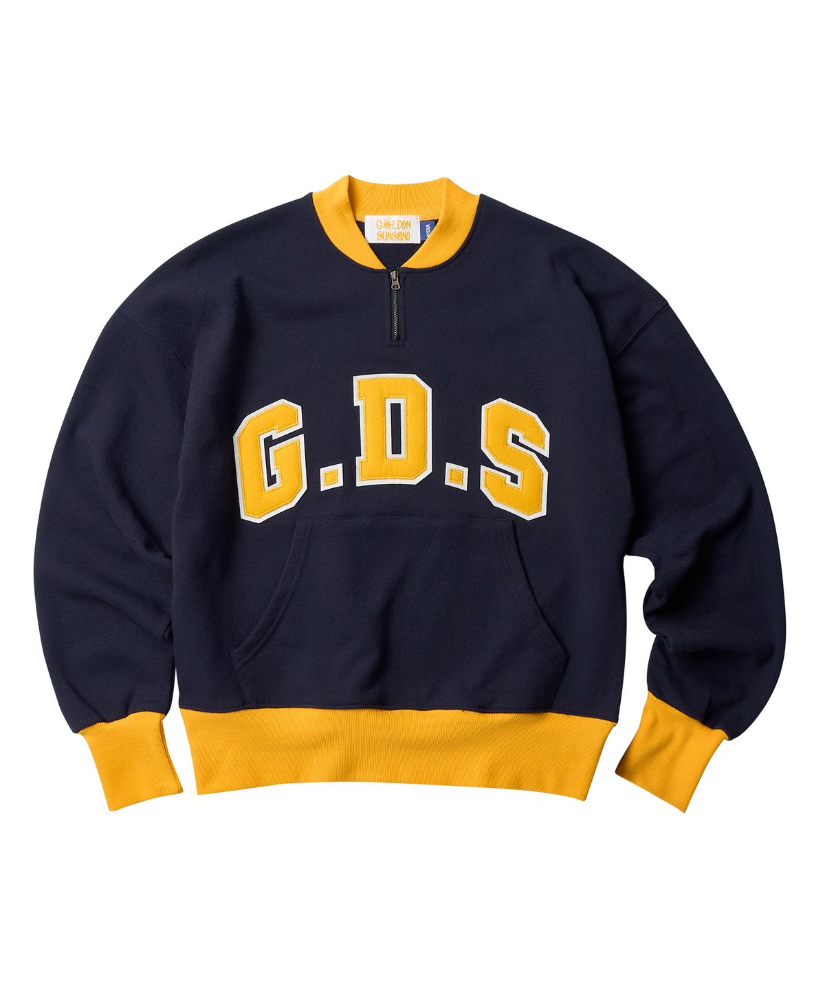 골든선샤인(GOLDEN SUNSHINE) G.D.S ROUND HALF ZIP-UP_NAVY