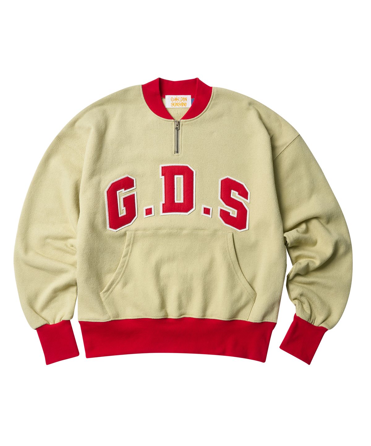 골든선샤인(GOLDEN SUNSHINE) G.D.S ROUND HALF ZIP-UP_MISTKIWI