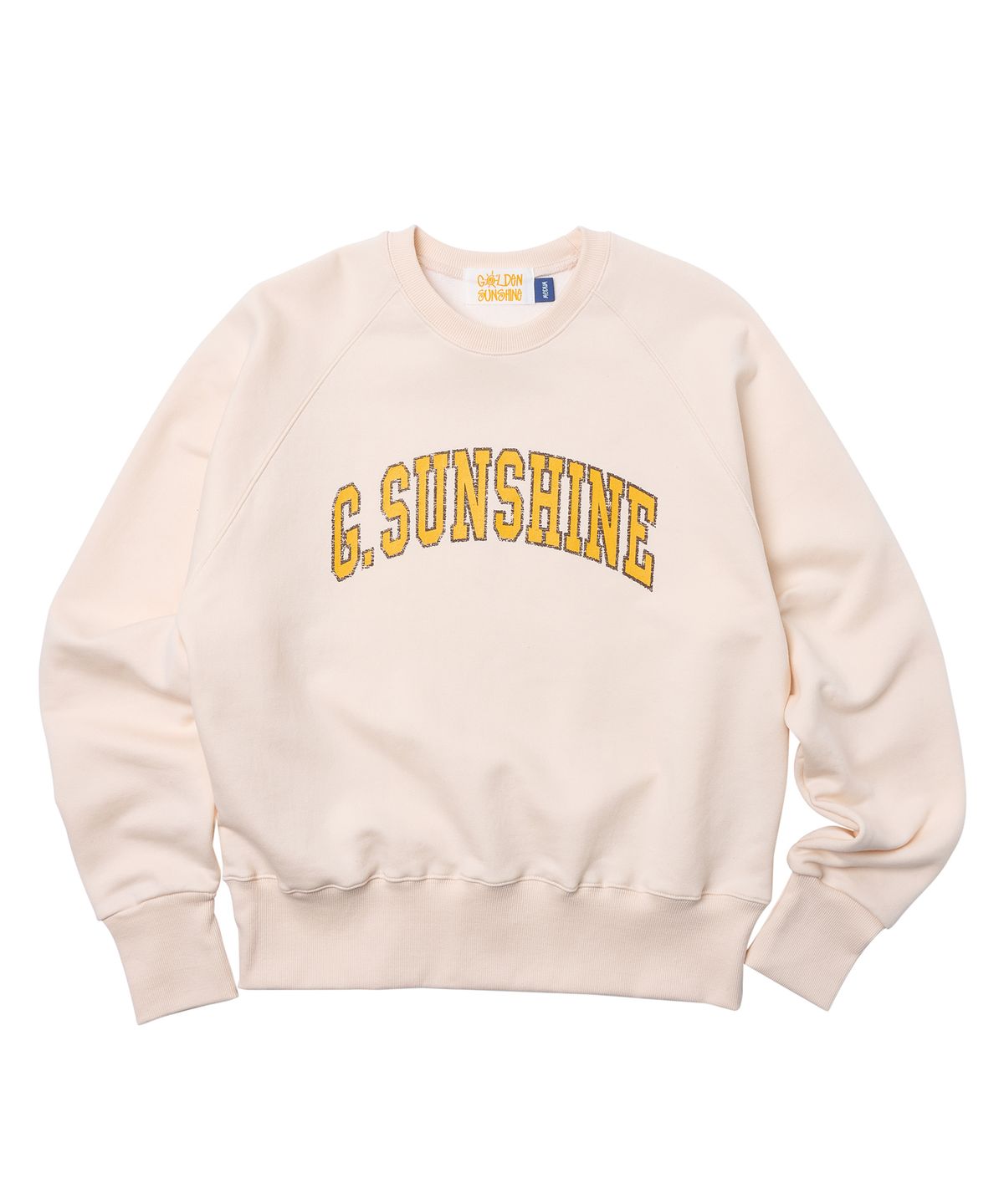 골든선샤인(GOLDEN SUNSHINE) G.S RAGLAN SWEATSHIRTS_CREAM