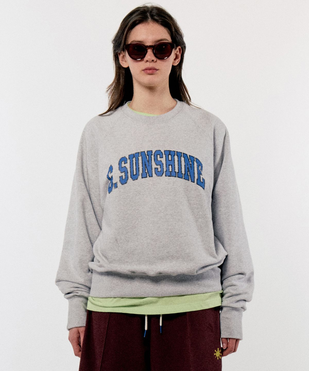 골든선샤인(GOLDEN SUNSHINE) G.S RAGLAN SWEATSHIRTS_B/MELANGE