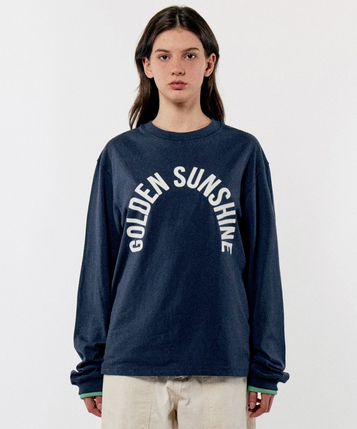 골든선샤인(GOLDEN SUNSHINE) JOURNAL LONG SLEEVE TEE_BLUEBERRY
