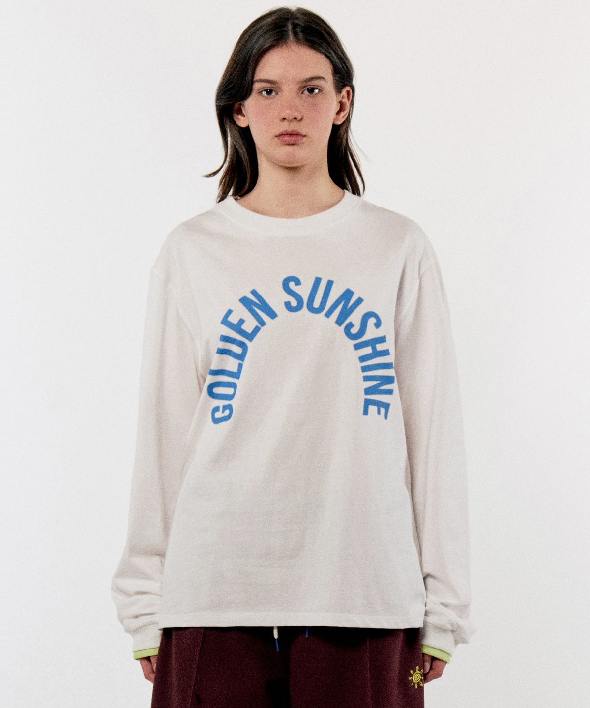 골든선샤인(GOLDEN SUNSHINE) JOURNAL LONG SLEEVE TEE_WHITE
