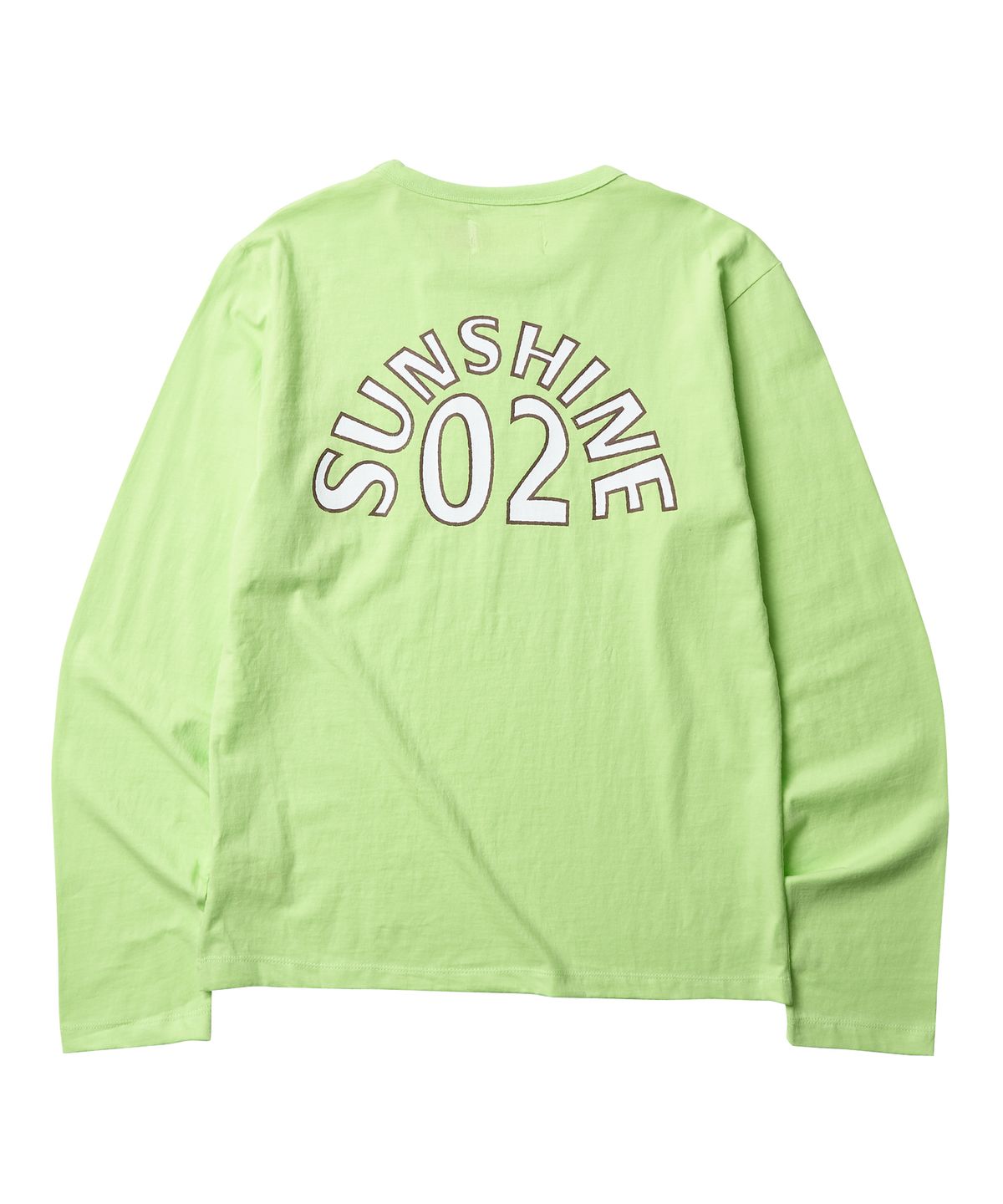 골든선샤인(GOLDEN SUNSHINE) SUN ROUND LONG SLEEVE TEE_LIME GREEN