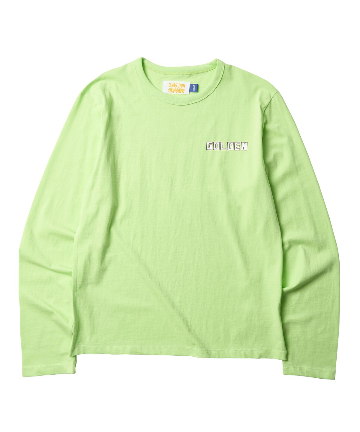 골든선샤인(GOLDEN SUNSHINE) SUN ROUND LONG SLEEVE TEE_LIME GREEN