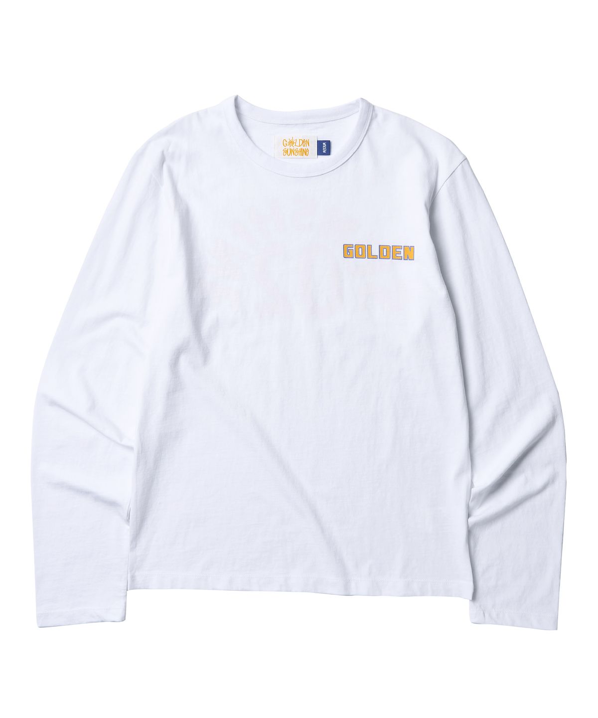 골든선샤인(GOLDEN SUNSHINE) SUN ROUND LONG SLEEVE TEE_WHITE