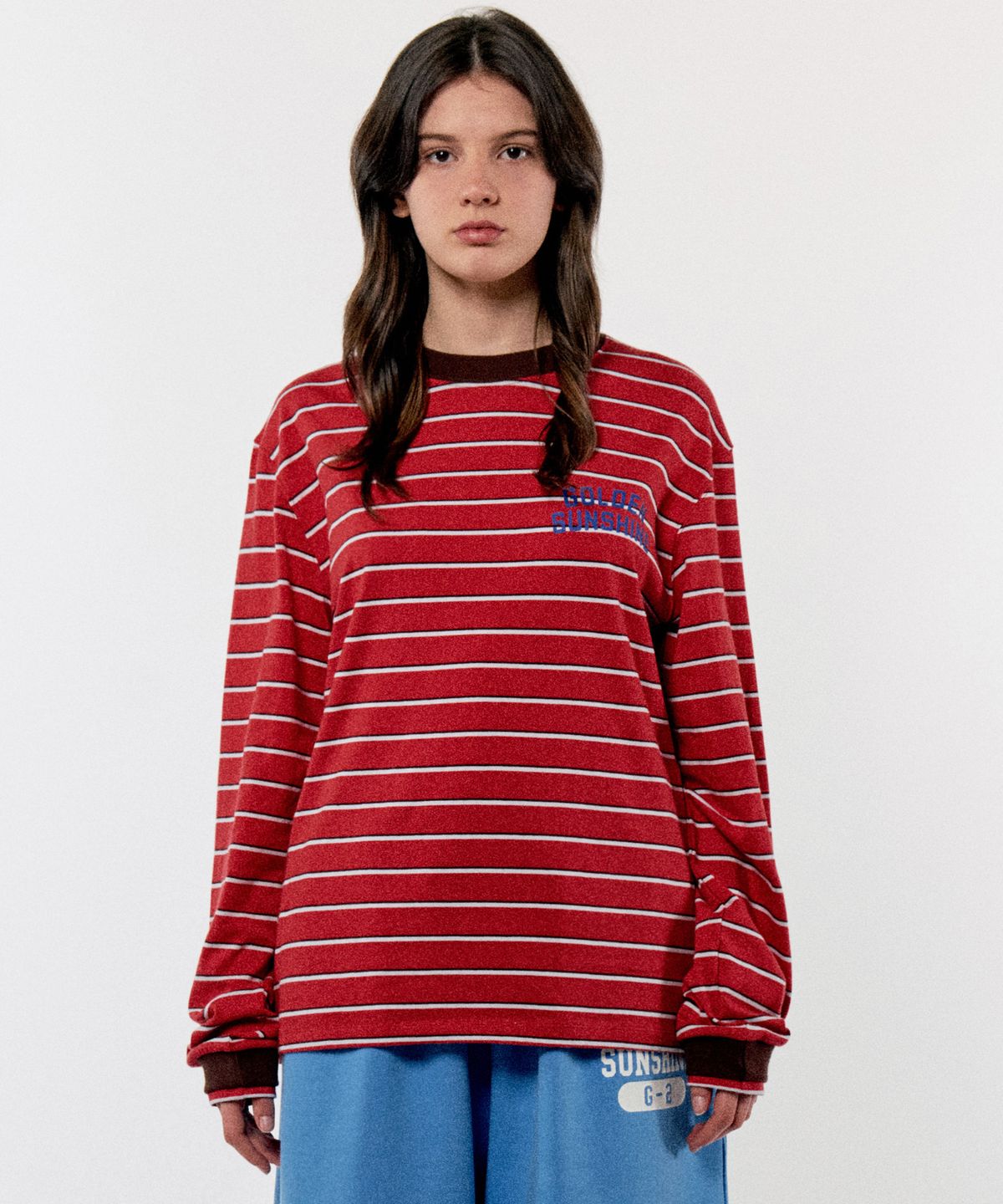 골든선샤인(GOLDEN SUNSHINE) AMERICAN LONG SLEEVE TEE_RED