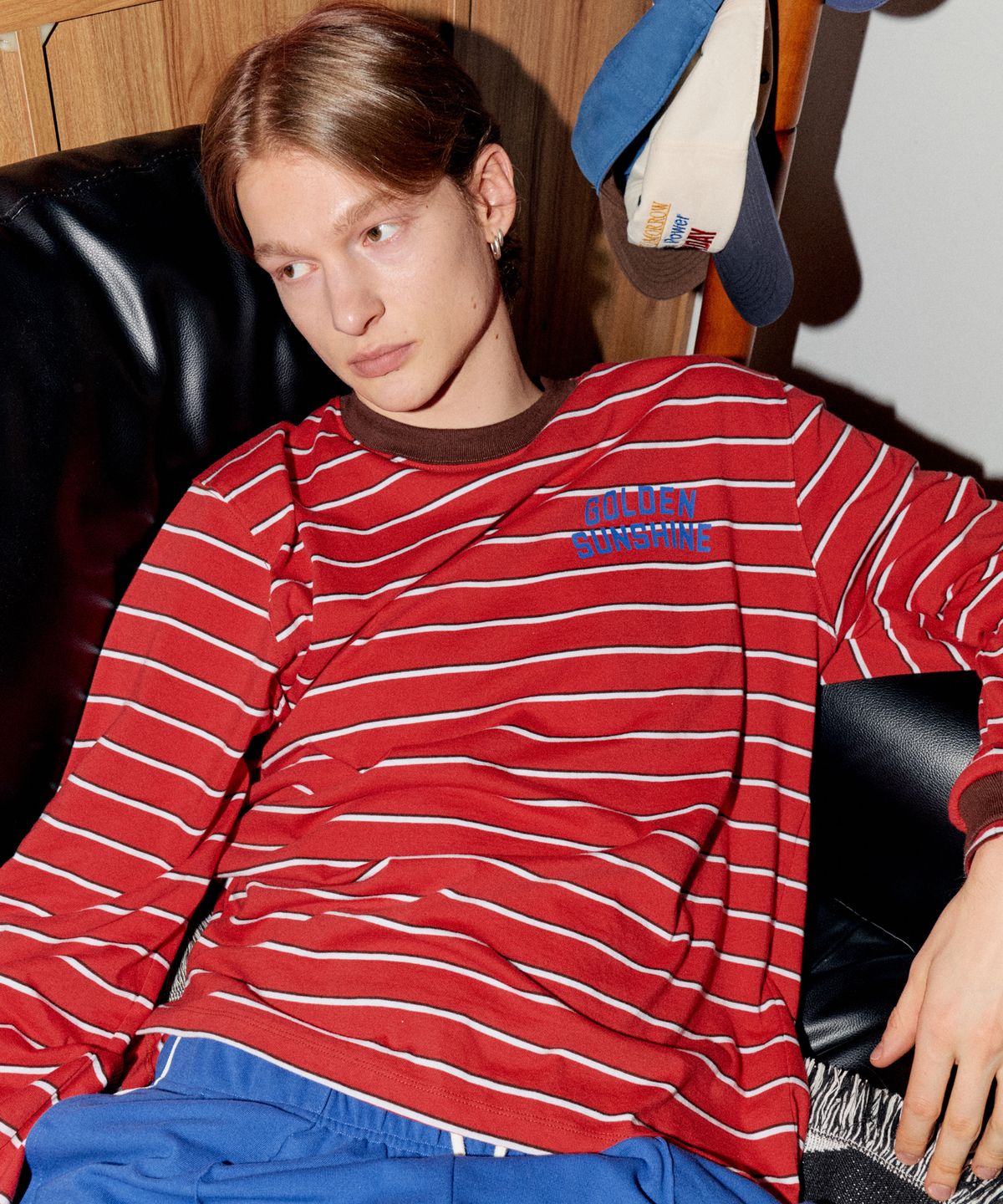 골든선샤인(GOLDEN SUNSHINE) AMERICAN LONG SLEEVE TEE_RED