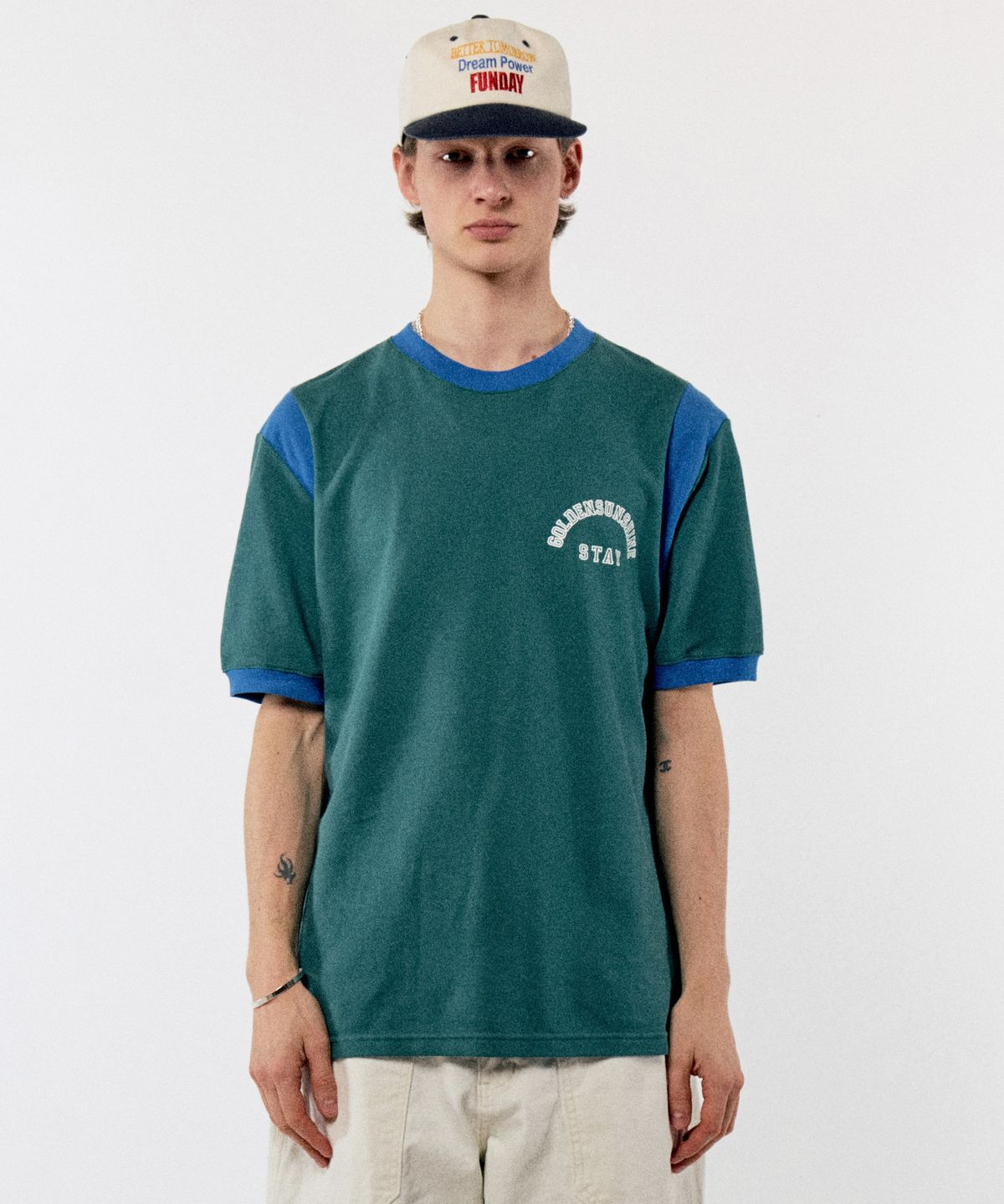 골든선샤인(GOLDEN SUNSHINE) STAY PQ TEE_DEEP GREEN
