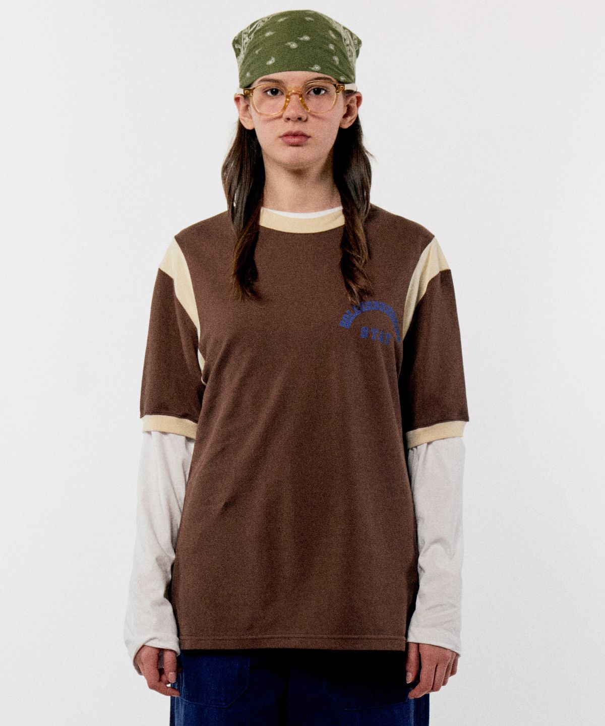 골든선샤인(GOLDEN SUNSHINE) STAY PQ TEE_BROWN