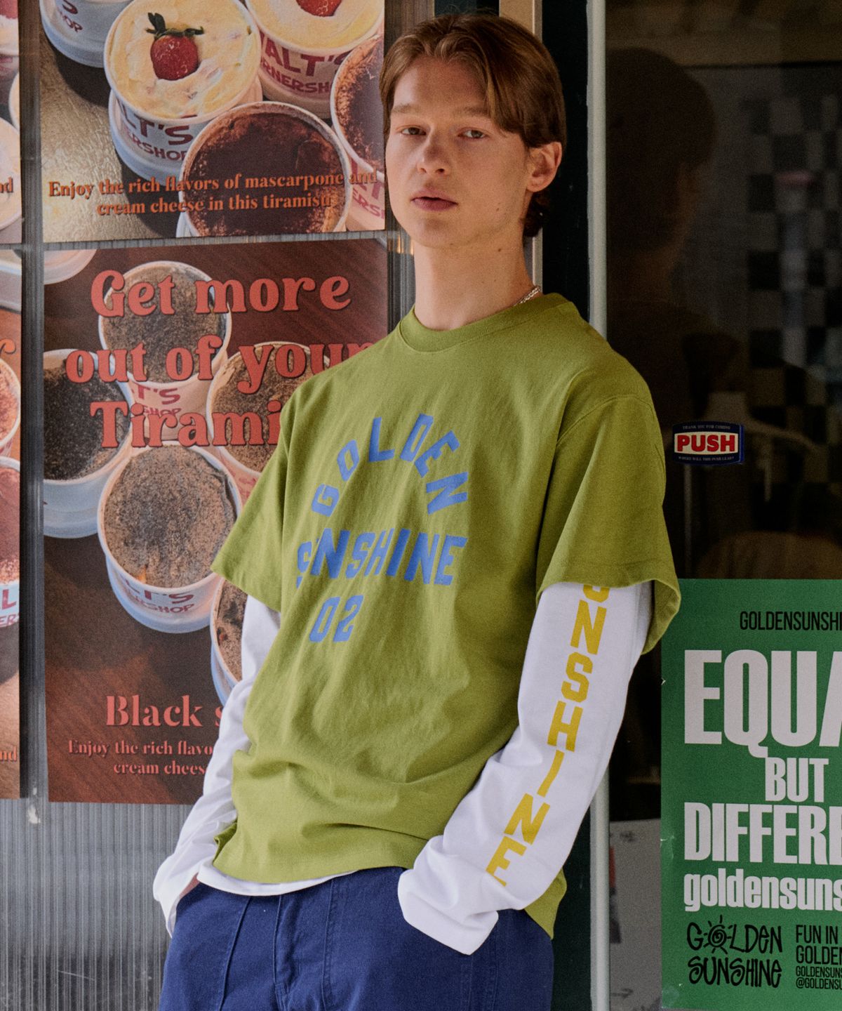골든선샤인(GOLDEN SUNSHINE) COMFORT TEE_OLIVE