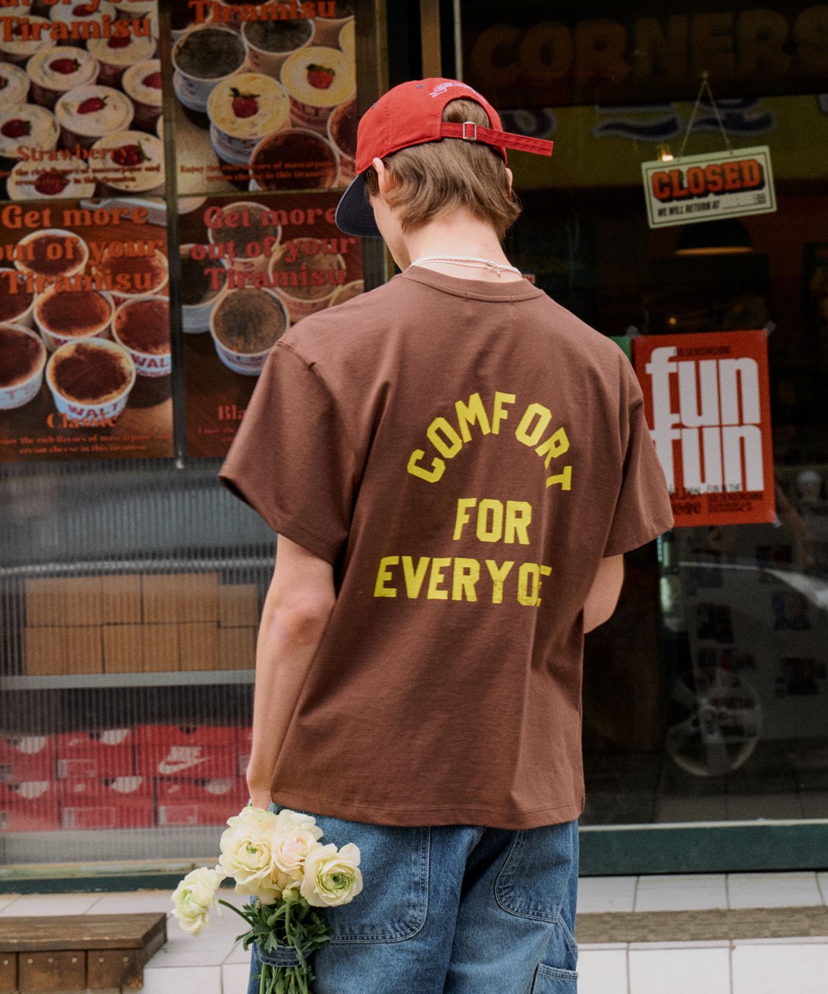 골든선샤인(GOLDEN SUNSHINE) COMFORT TEE_BROWN