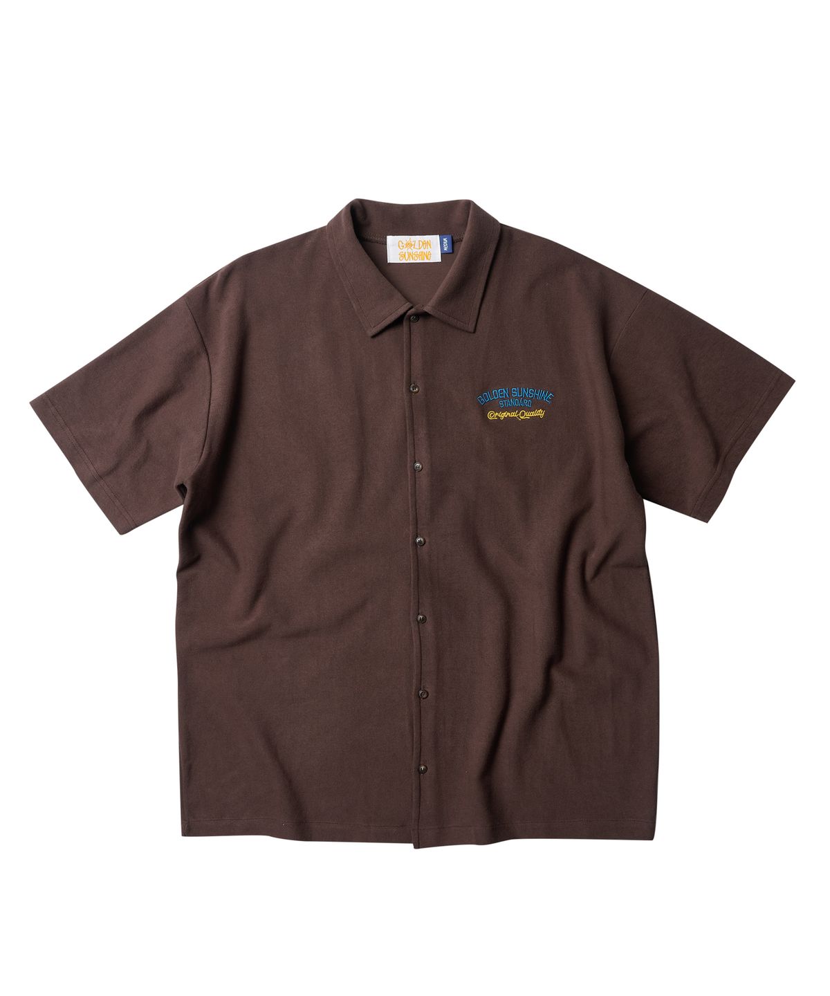골든선샤인(GOLDEN SUNSHINE) SUNSHINE SHORT SLEEVE SHIRTS_BROWN