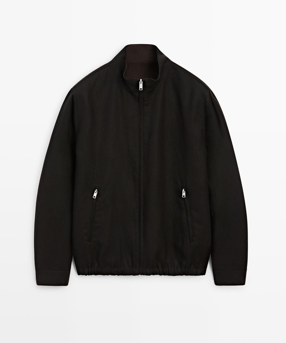 마시모두띠(MASSIMO DUTTI) 리버서블 린넨 재킷