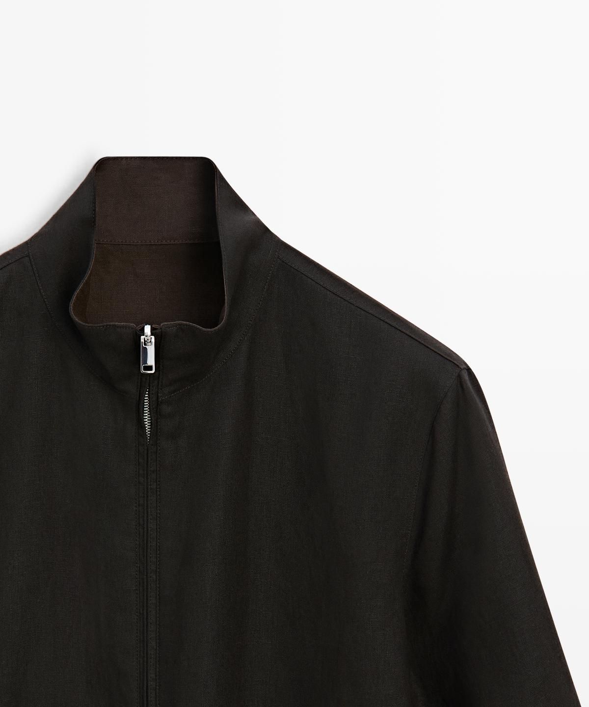 마시모두띠(MASSIMO DUTTI) 리버서블 린넨 재킷