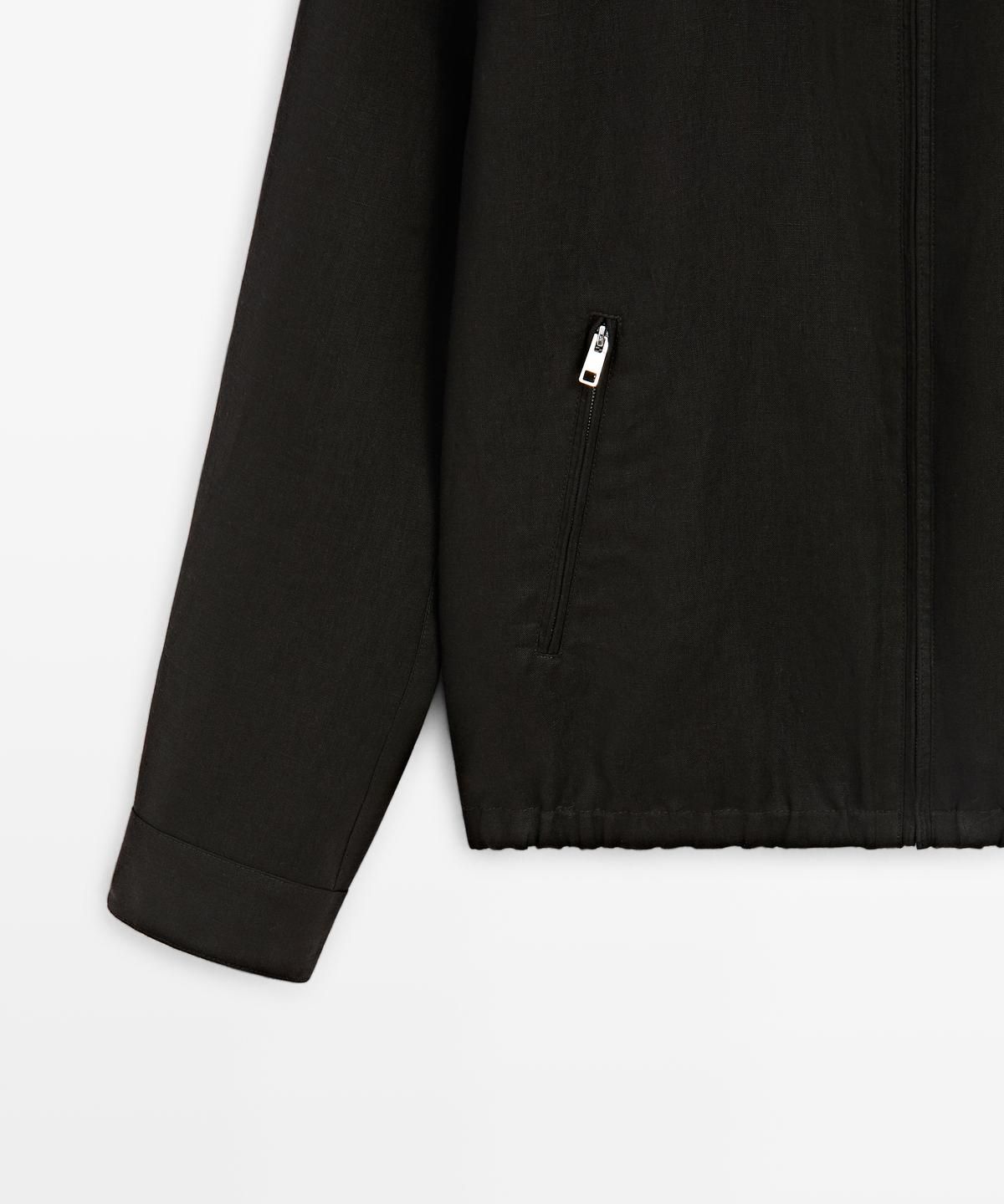 마시모두띠(MASSIMO DUTTI) 리버서블 린넨 재킷