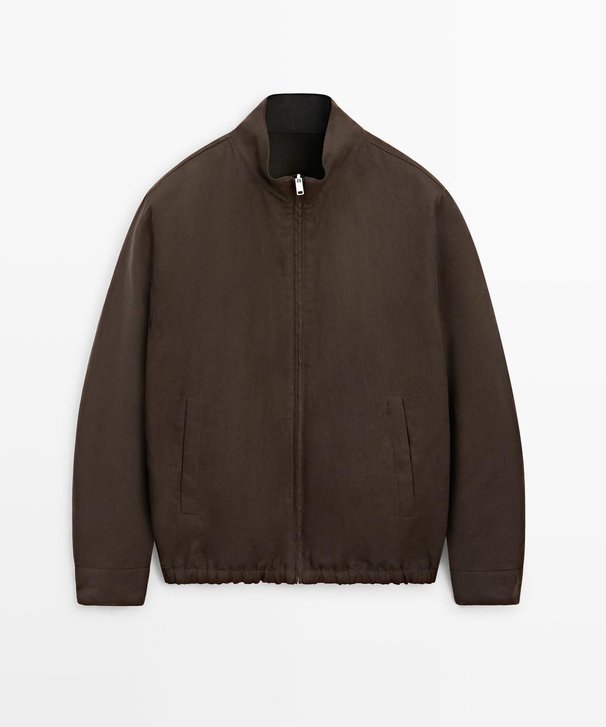 마시모두띠(MASSIMO DUTTI) 리버서블 린넨 재킷
