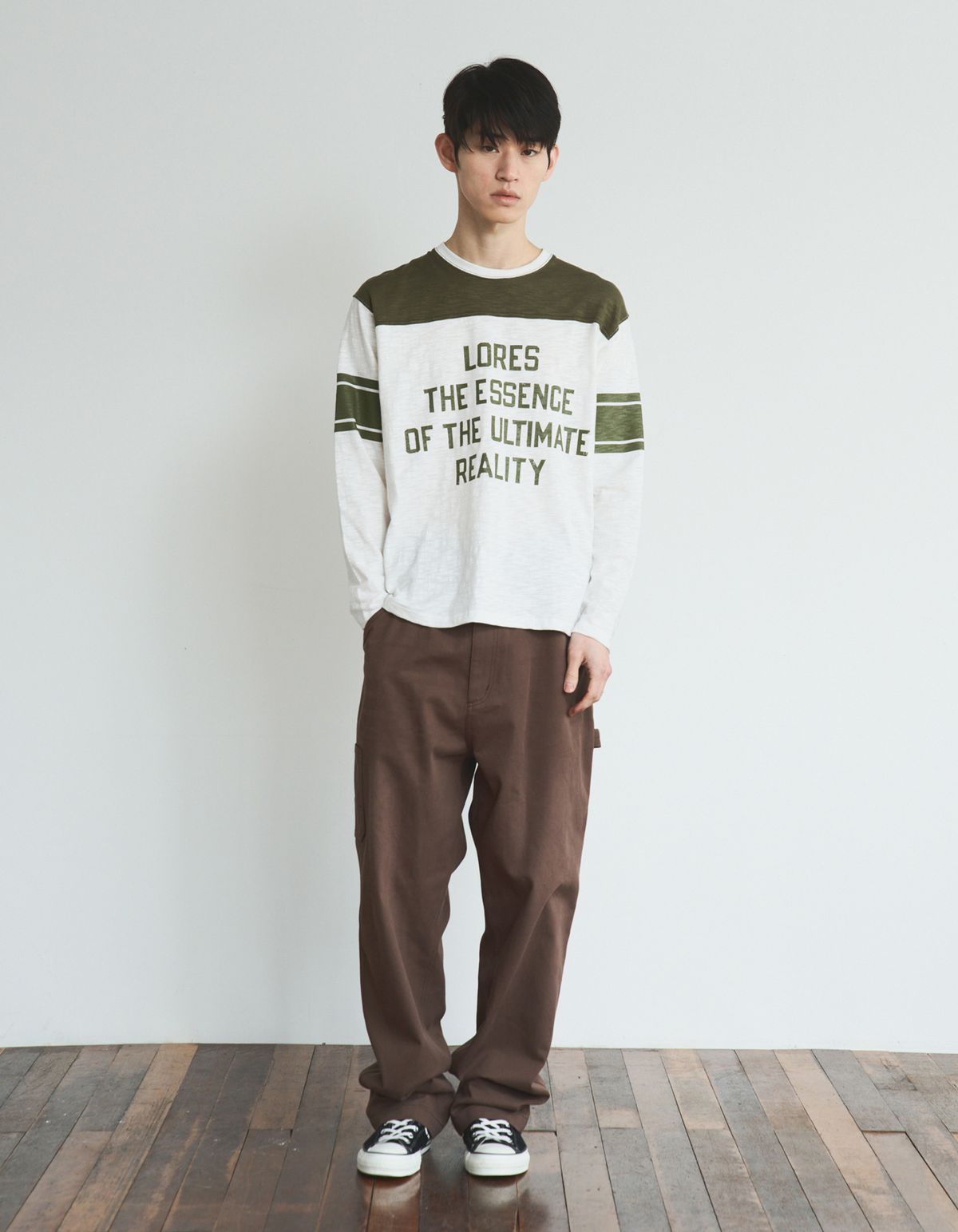 로어즈(LORES) Slub Rugby L/S Tee - White