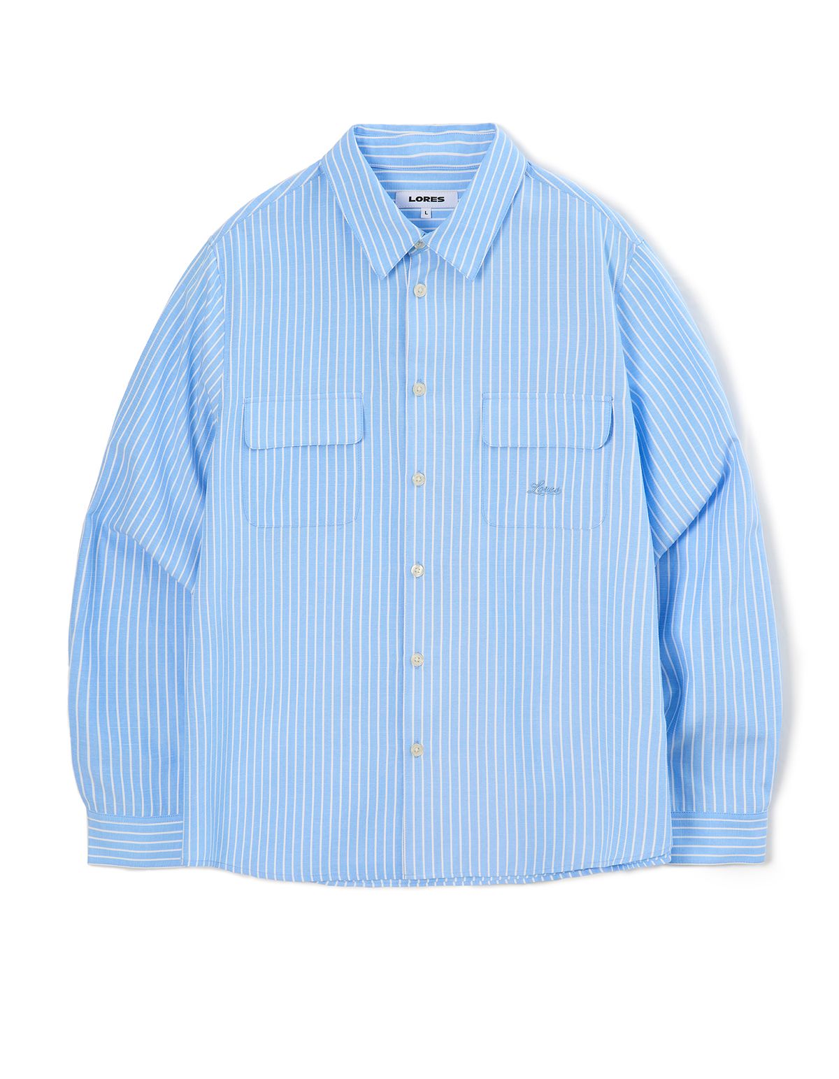 로어즈(LORES) Double Pocket Shirts - Blue