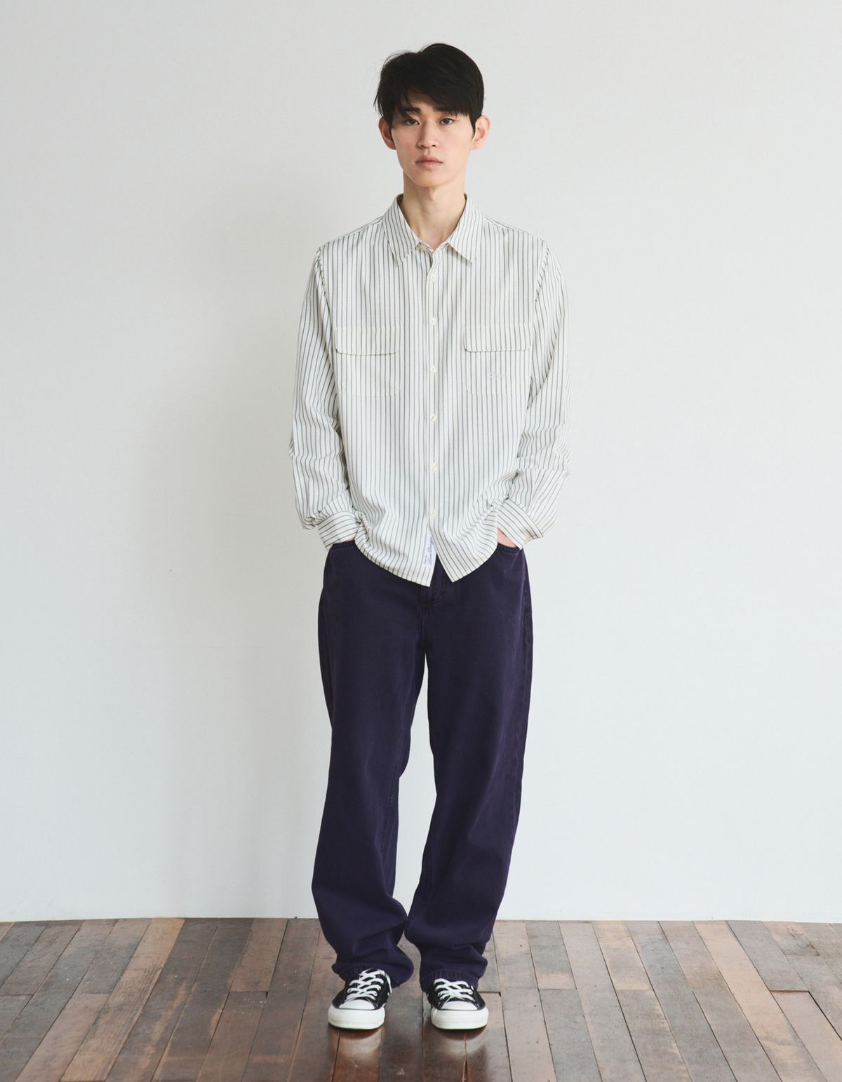 로어즈(LORES) Double Pocket Shirts - White
