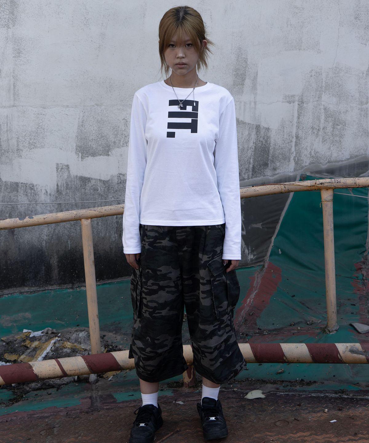씨티씨(CTC) Unfiltered-fit long sleeve tee (white)