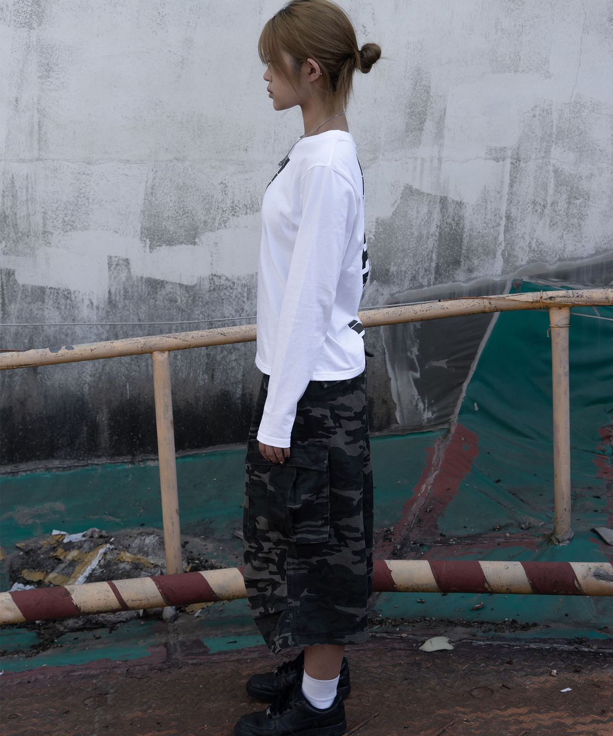 씨티씨(CTC) Unfiltered-fit long sleeve tee (white)
