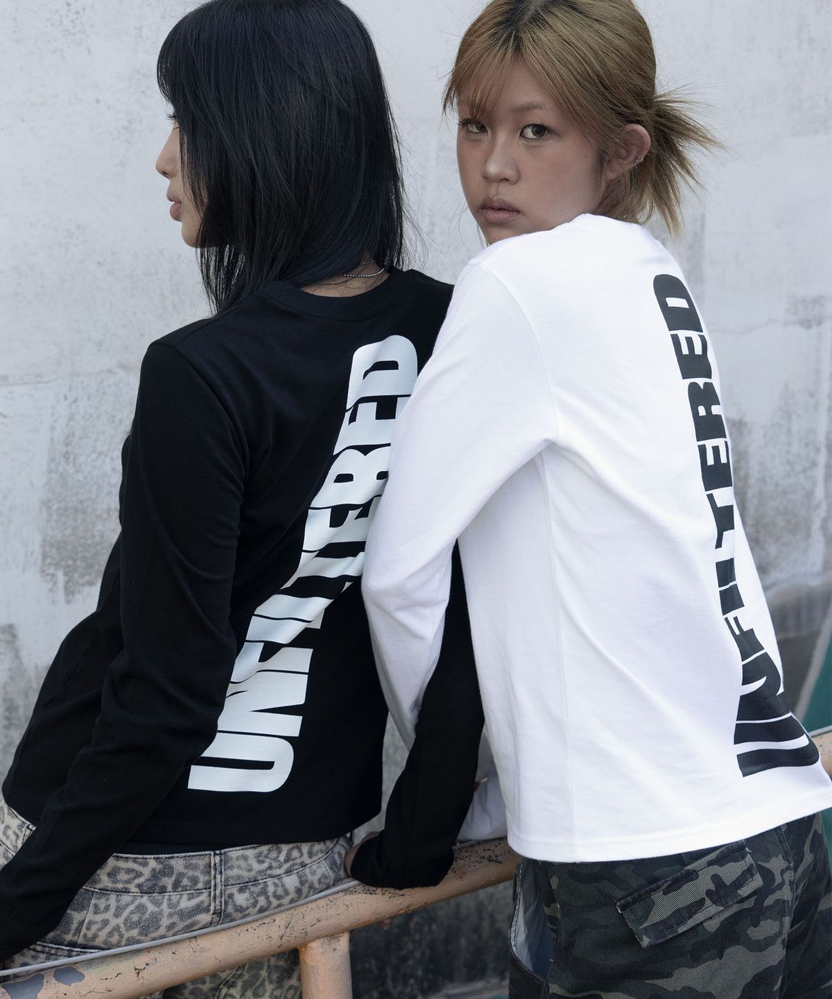 씨티씨(CTC) Unfiltered-fit long sleeve tee (white)