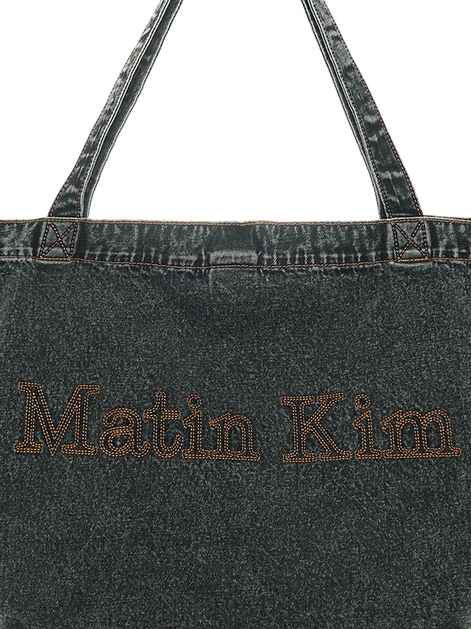 MUSINSA | MATIN KIM MATIN STITCH DENIM SHOULDER BAG IN BLACK