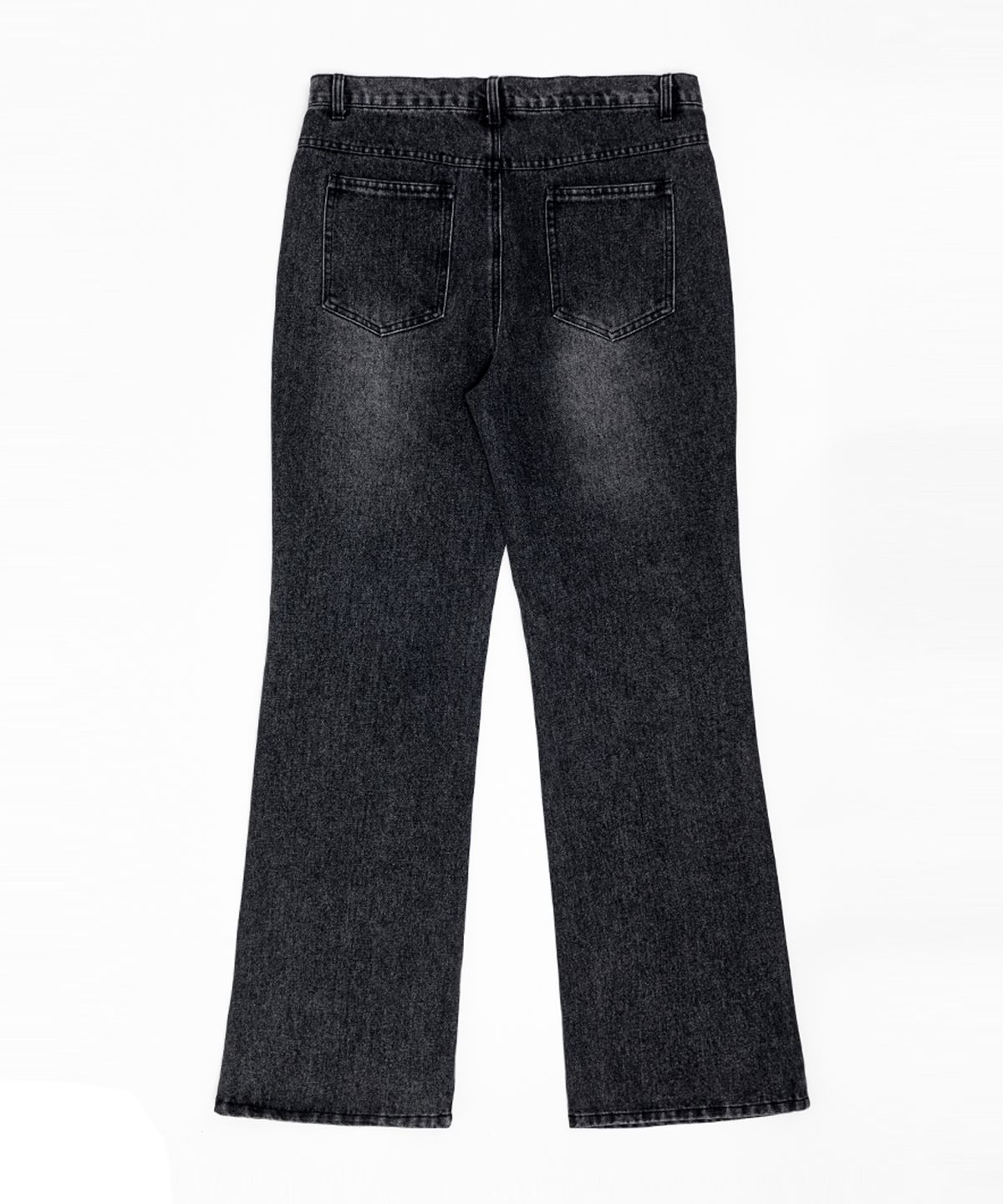 스트라이크(STRIKE) Black Light Wash Long Flare Denim