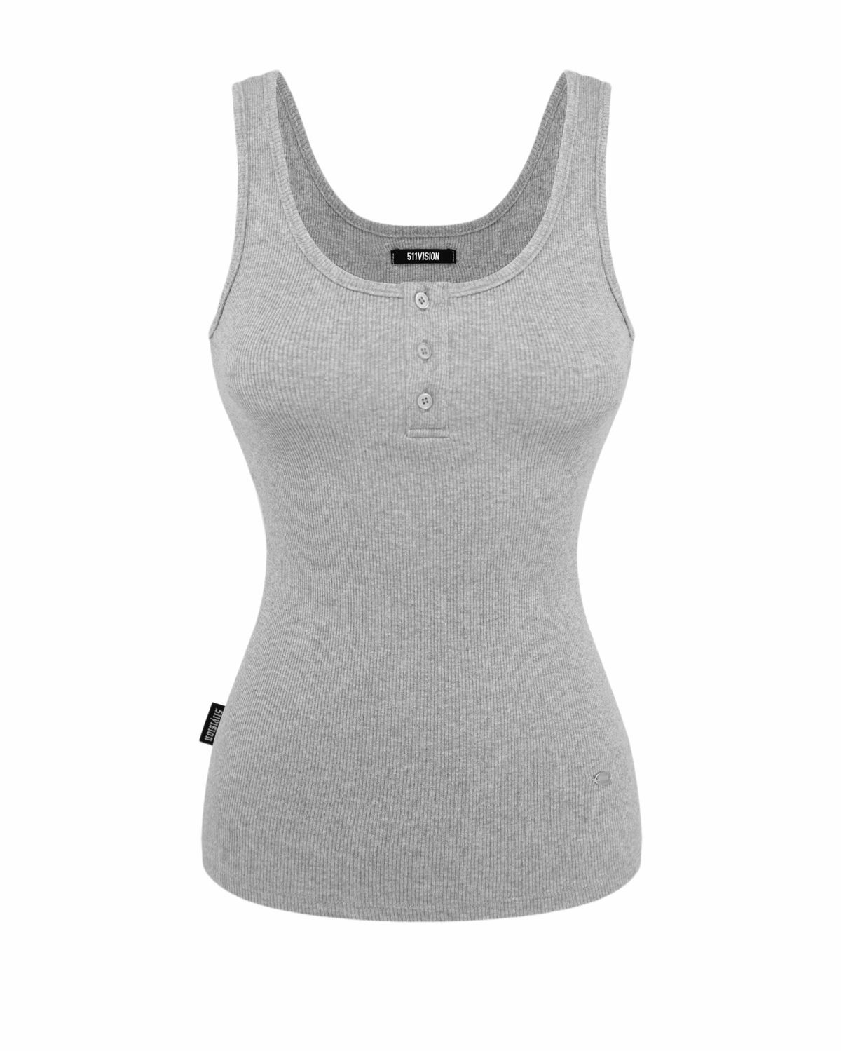 511비전(511VISION) PURE BUTTON SLEEVELESS , GREY