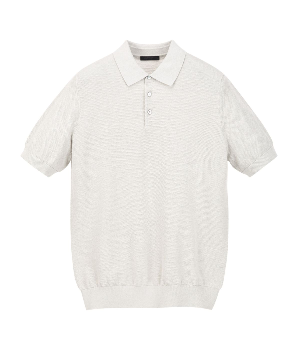 질스튜어트뉴욕 맨(JILLSTUART NEWYORK MEN) 코튼 강연 카라 니트 - 라이트그레이 (JNSW6B401G1)