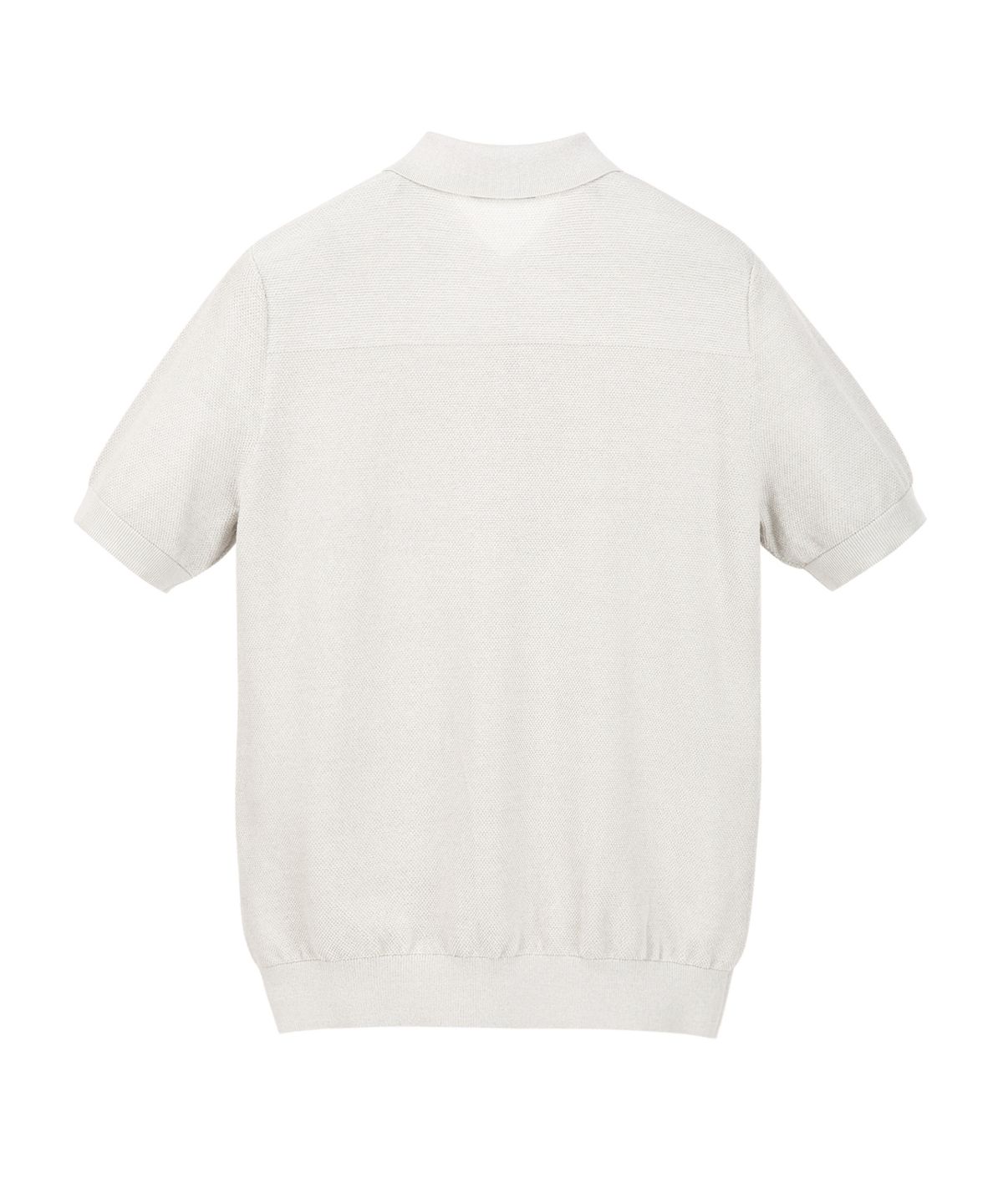 질스튜어트뉴욕 맨(JILLSTUART NEWYORK MEN) 코튼 강연 카라 니트 - 라이트그레이 (JNSW6B401G1)