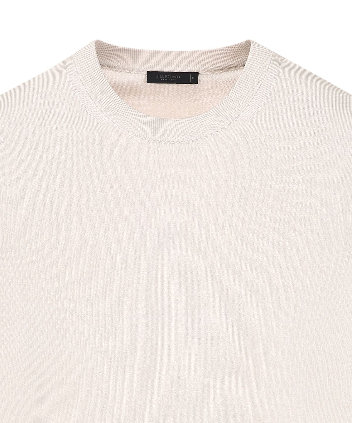 질스튜어트뉴욕 맨(JILLSTUART NEWYORK MEN) 실크 블렌드 크루넥 니트 - 라이트베이지 (JNSW6B302I1)