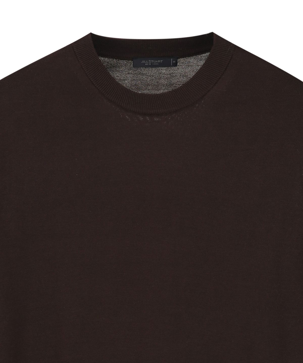 질스튜어트뉴욕 맨(JILLSTUART NEWYORK MEN) 실크 블렌드 크루넥 니트 - 다크브라운 (JNSW6B302W3)
